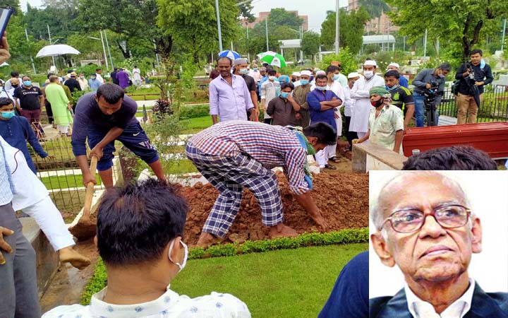 বনানী কবরস্থানে চির নিদ্রায় শায়িত ব্যারিস্টার রফিক-উল হক